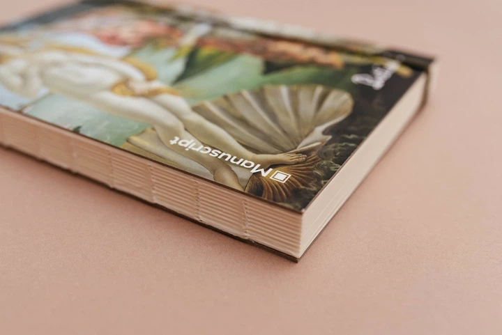 Скетчбук А5 Botticelli 1486 Plus, 150 г/м², 160 арк. на гумці, кремовий, Manuscript 7