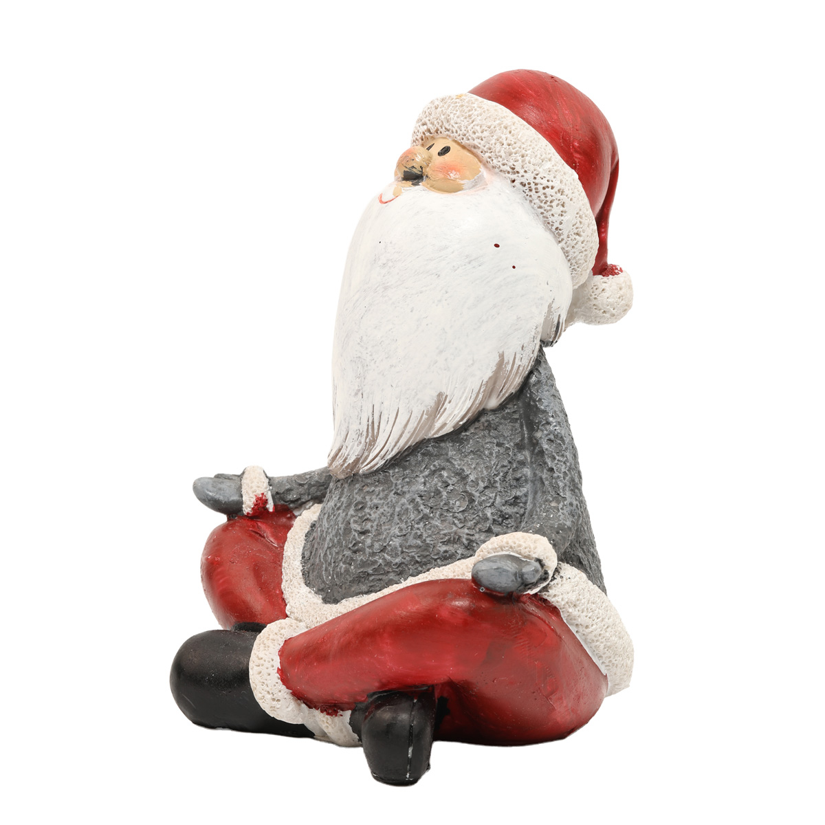 Фігурка новорічна полістоун Санта "Björny" h=16 см, біло-сіро-червоний (3 види.), 2016062 2