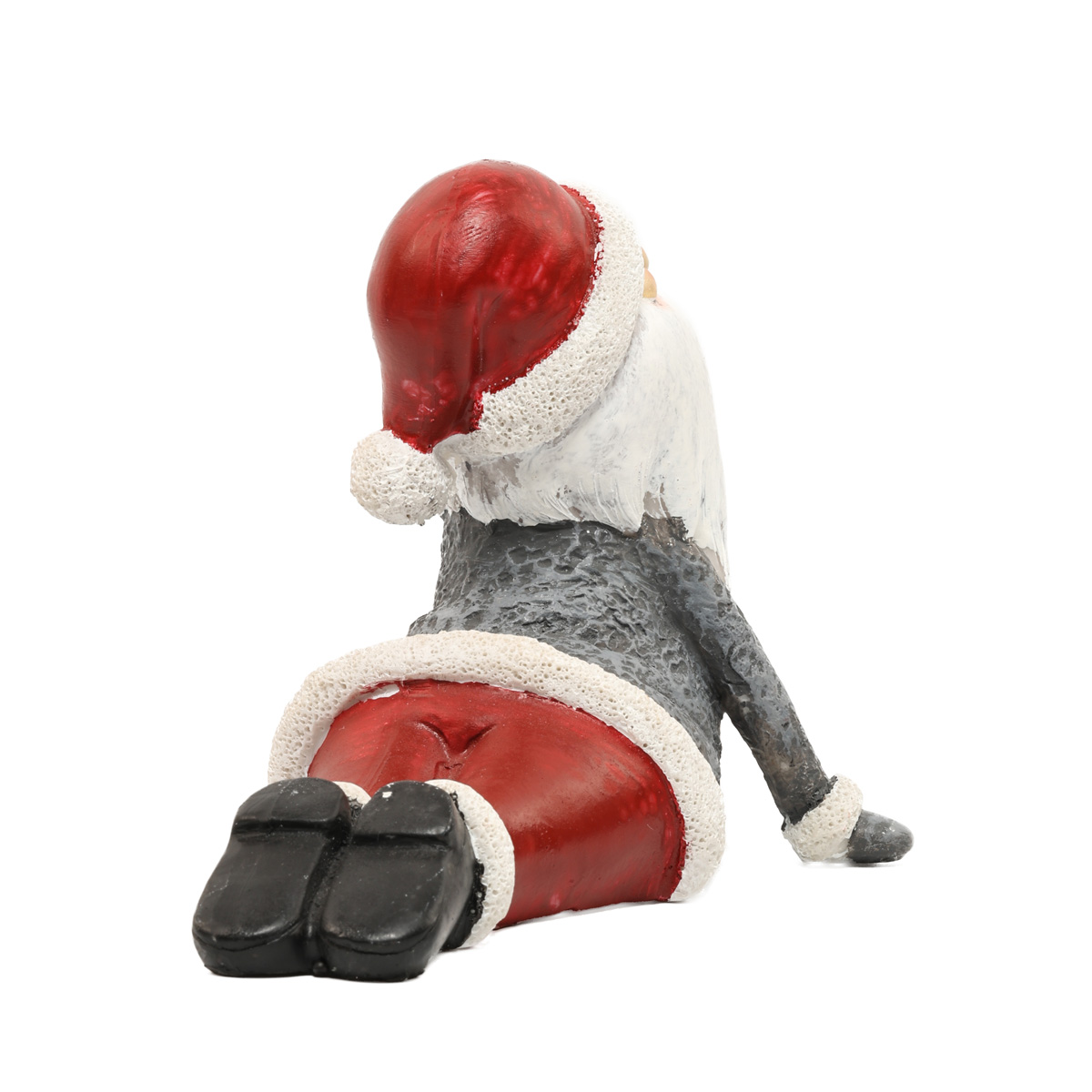 Фігурка новорічна полістоун Санта "Björny" h=16 см, біло-сіро-червоний (3 види.), 2016062 5