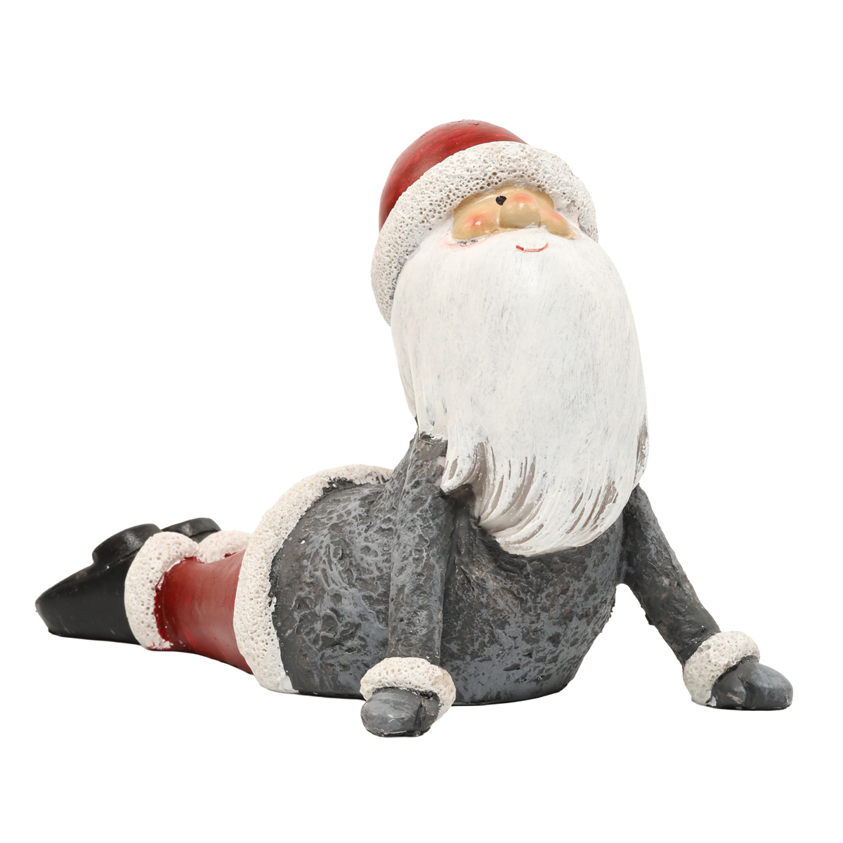 Фігурка новорічна полістоун Санта "Björny" h=16 см, біло-сіро-червоний (3 види.), 2016062 4
