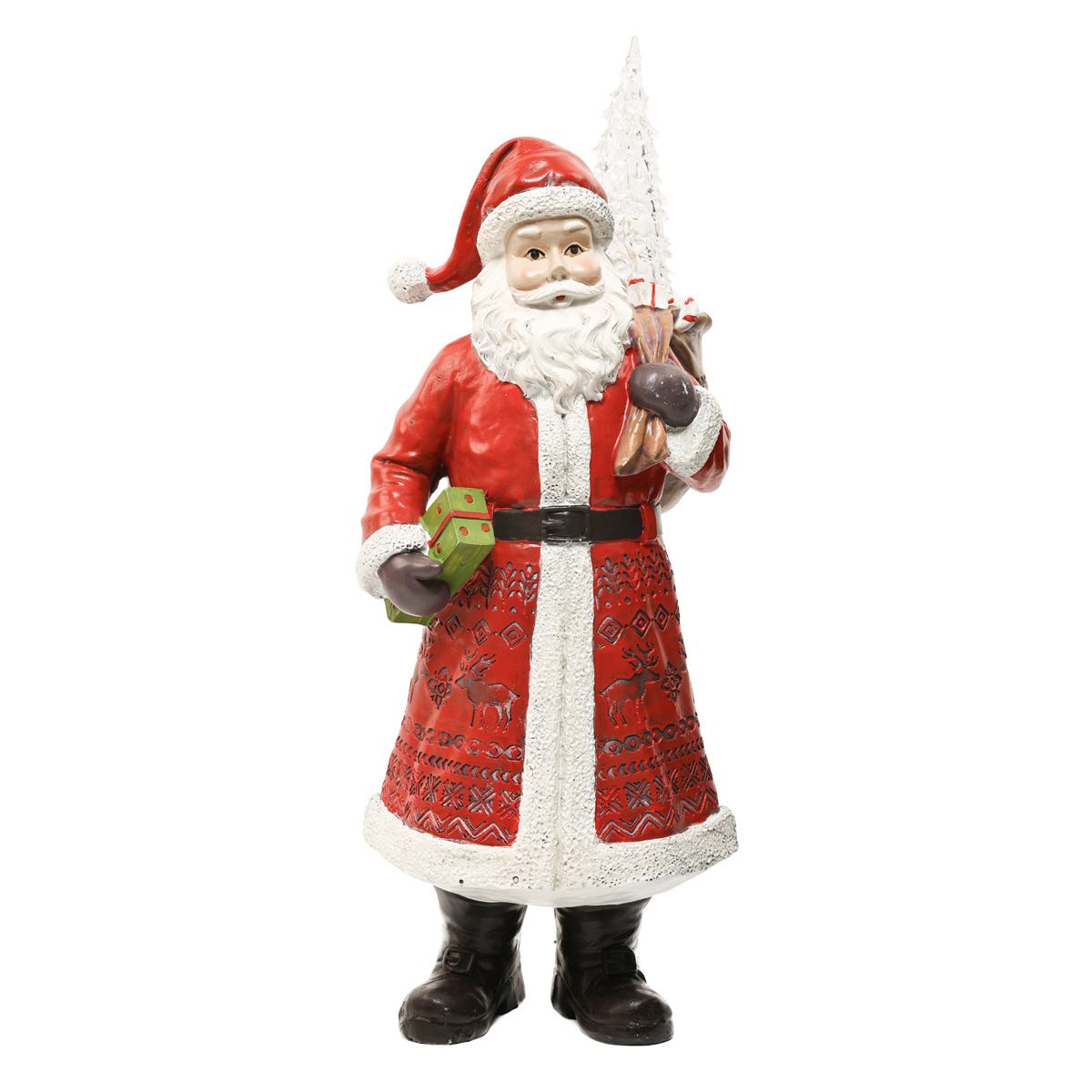 Статуетка декоративна "Санта Клаус" 39,5 см, червоний, 218-944