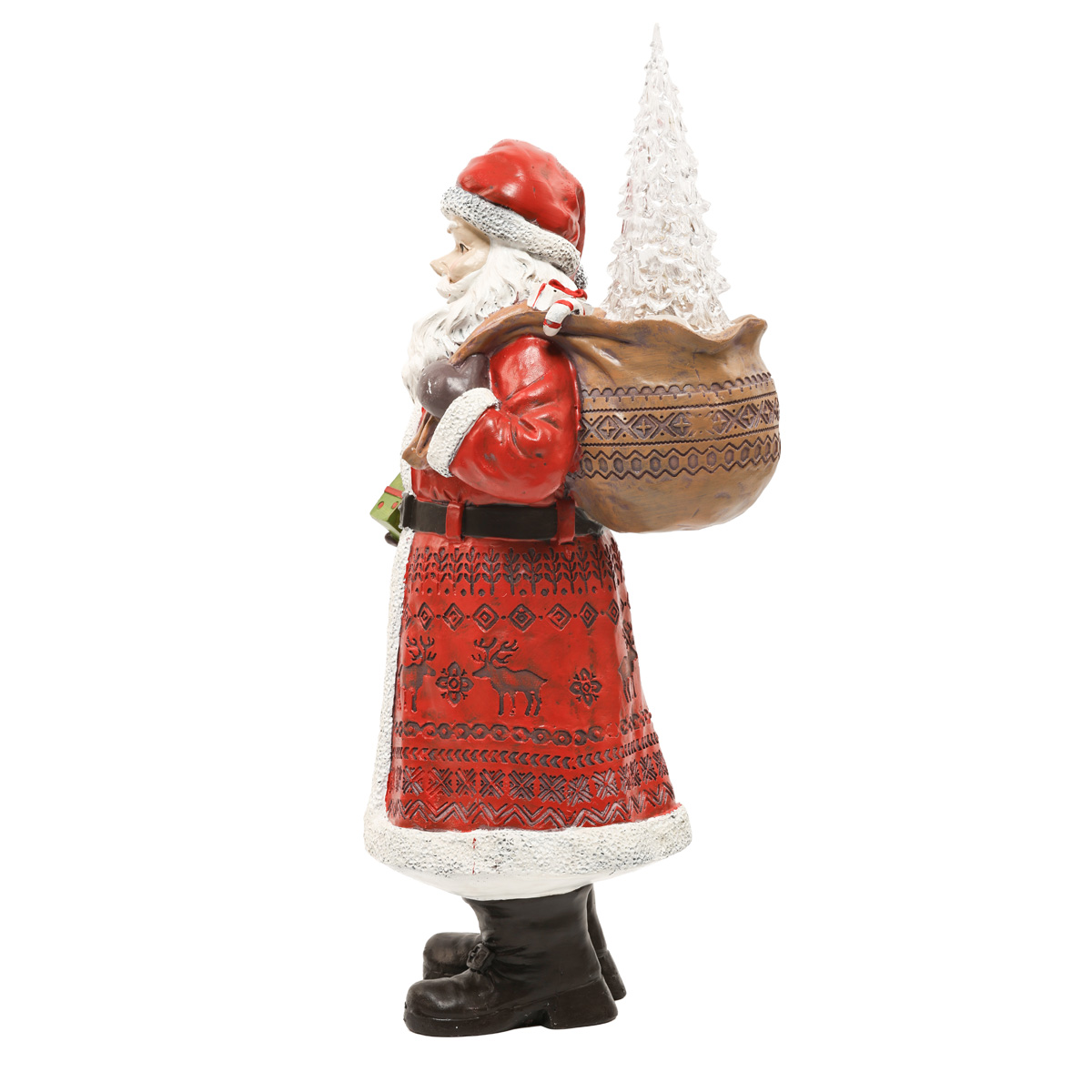 Статуетка декоративна "Санта Клаус" 39,5 см, червоний, 218-944 2