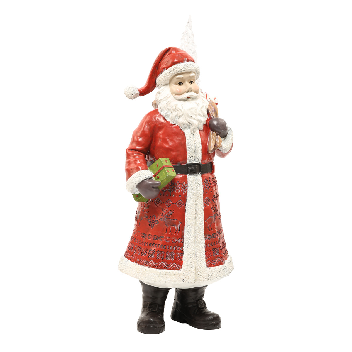 Статуетка декоративна "Санта Клаус" 39,5 см, червоний, 218-944 1