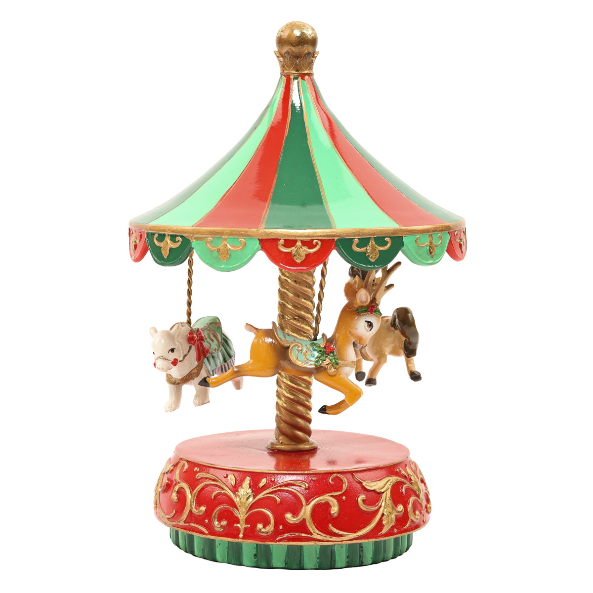 Фигура декоративная "Музыкальная Карусель" 30,5 см, с LED подсвечиванием, 838-354