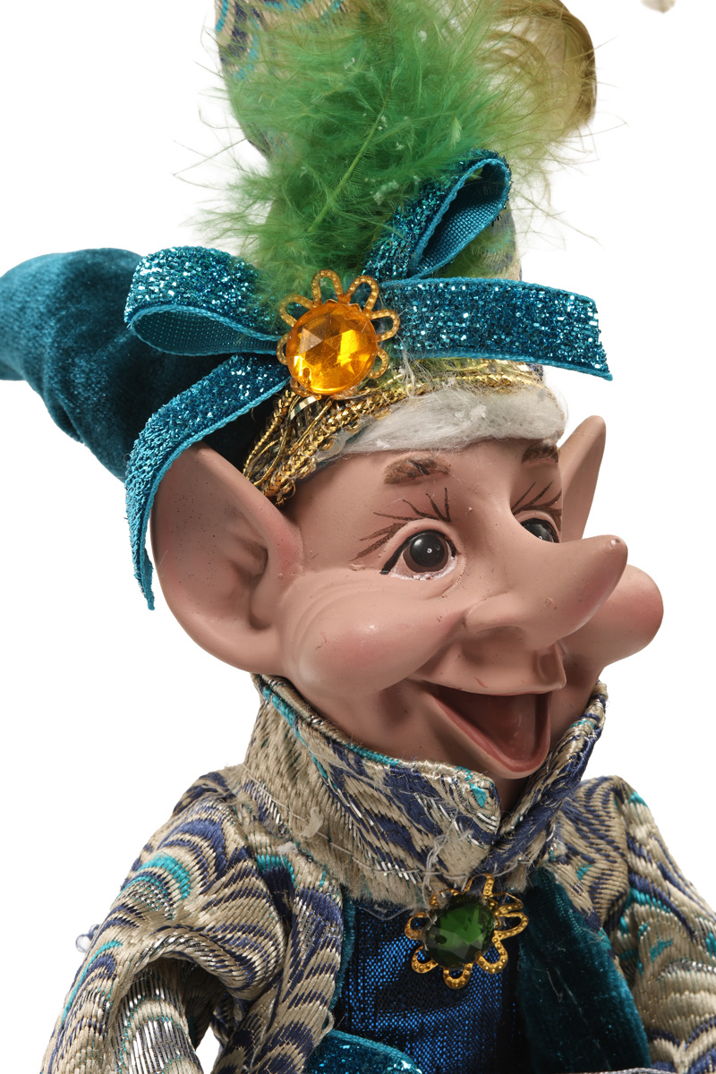 Украшение новогоднее Карнавальный эльф голубовато-зеленый 40 см, 9763073 4