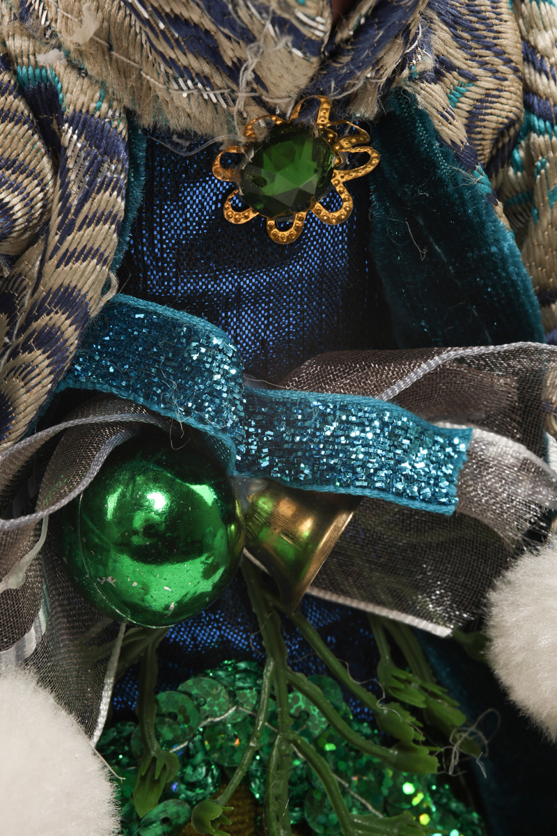 Украшение новогоднее Карнавальный эльф голубовато-зеленый 40 см, 9763073 5