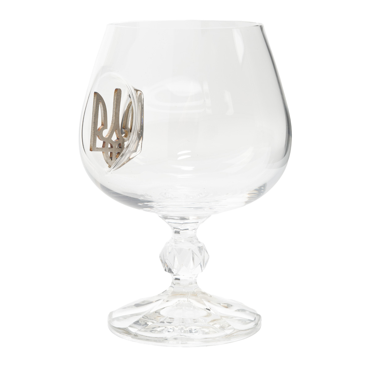 Набор коньячных бокалов с гербом (2 бокала + деревянная подарочная коробка), VSKLO 1