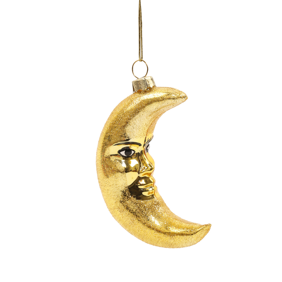 Ялинкова прикраса "Місяць золотий" 2,9*9,4 см, YQ1405387 1