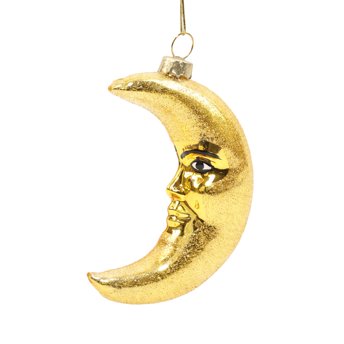 Ялинкова прикраса "Місяць золотий" 2,9*9,4 см, YQ1405387