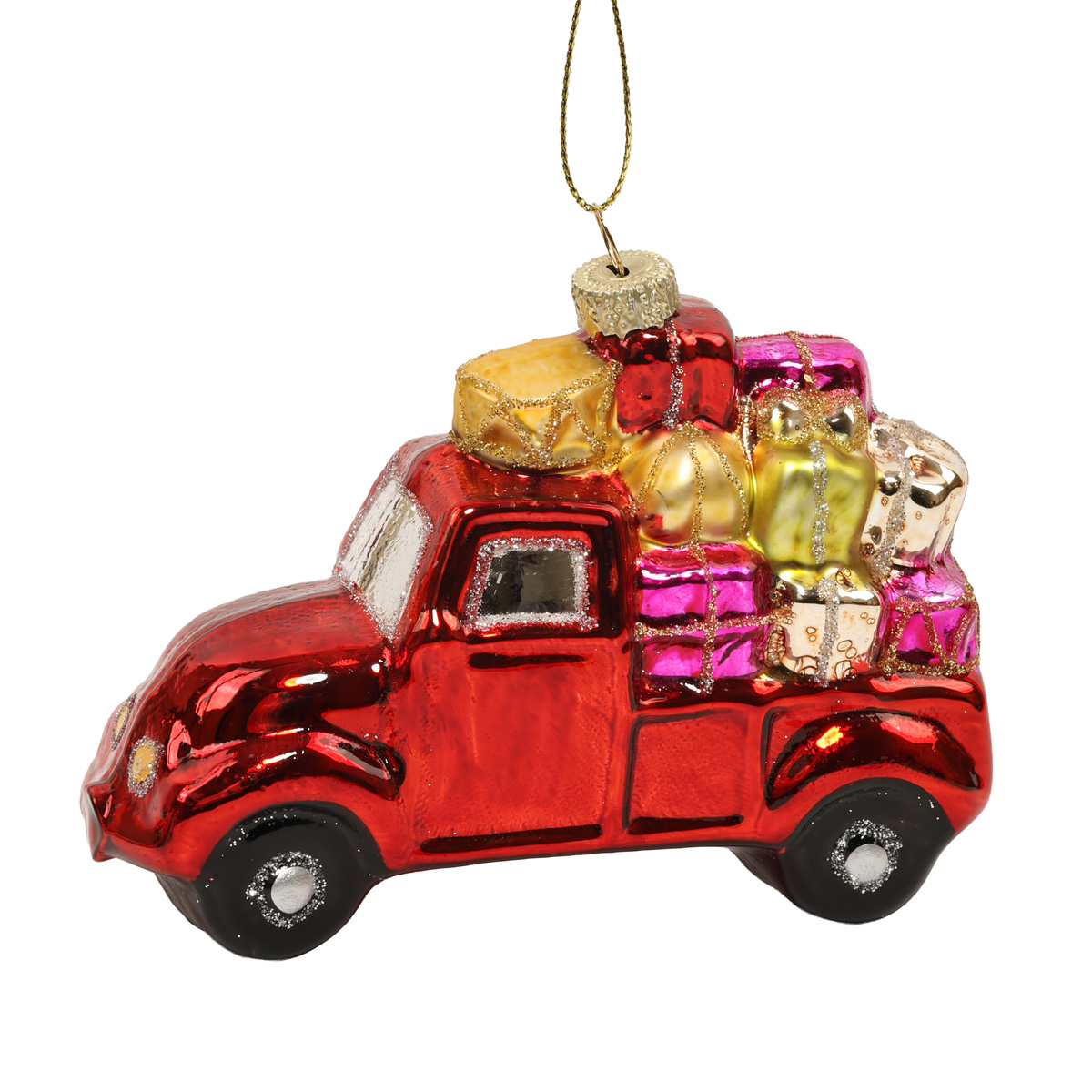 Ялинкова прикраса "Різдвяна  вантажівка-сюрприз" 12*4,7*8,5 см, YQ1458046
