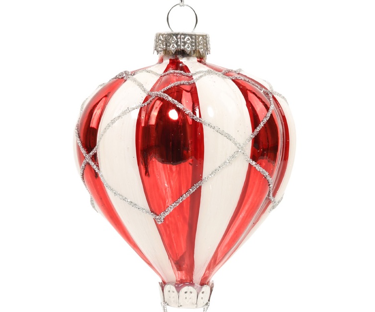 Ялинкова прикраса "Санта на повітряній кулі" 7,3*15 см, YQ1465957 2