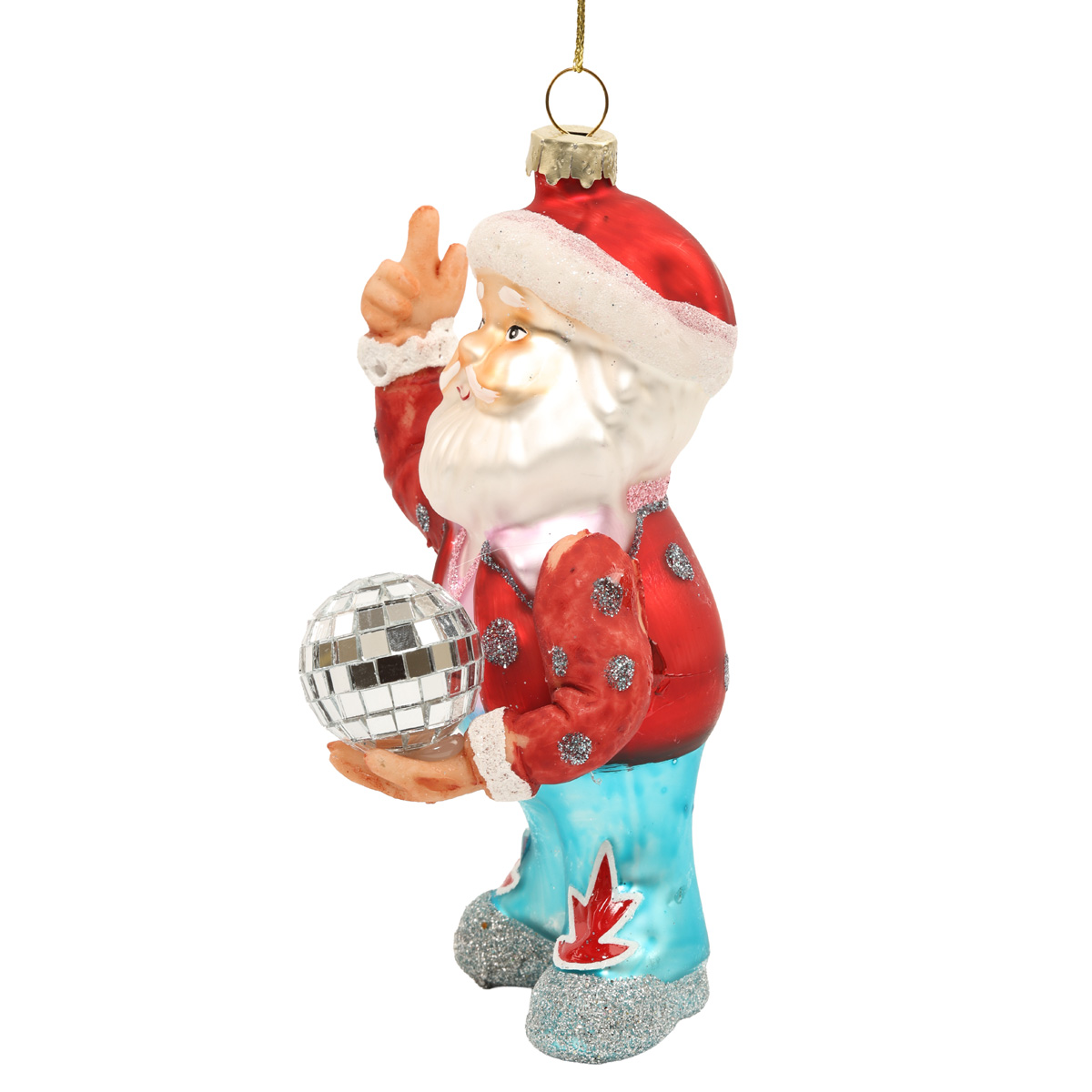 Ялинкова прикраса "Санта у ковбойському стилі" 9*7,5*13,5 см, YQ1465898 1