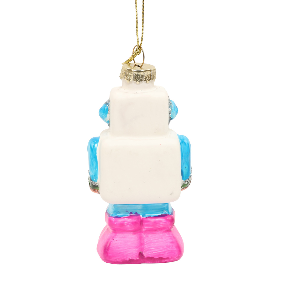 Ялинкова прикраса "Фантастичний робот" із кольоровими кнопками, 4,8*3,6*8,5 см, YQ1409913 1