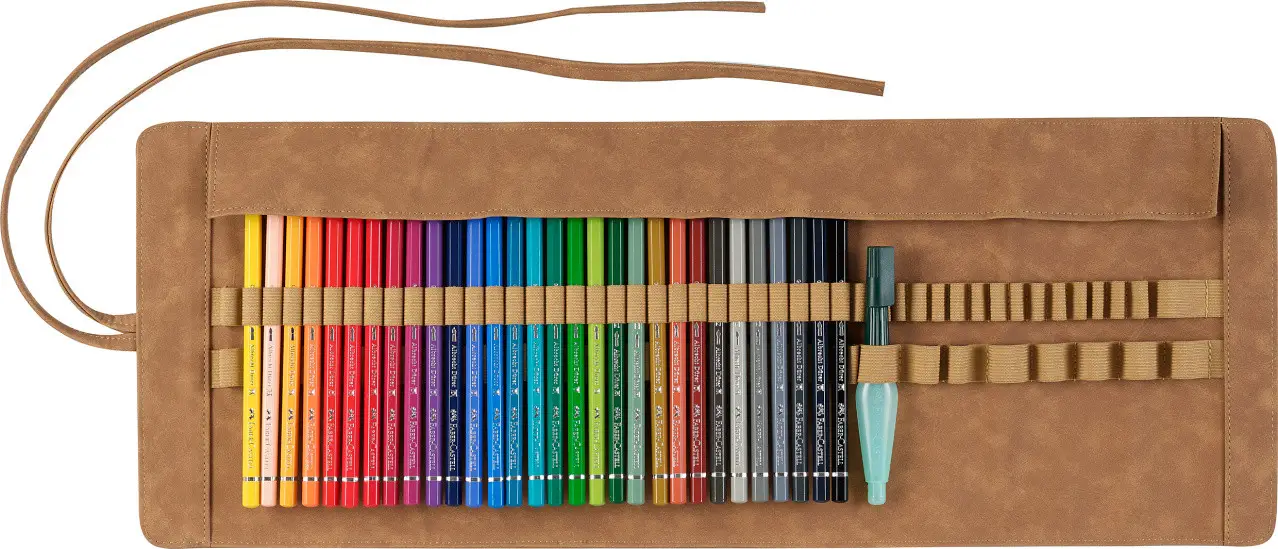 Набір акварельних олівців 30 кол. Albrecht Durer+ аксесуари, пенал-рол, 117530 Faber-Castell 2