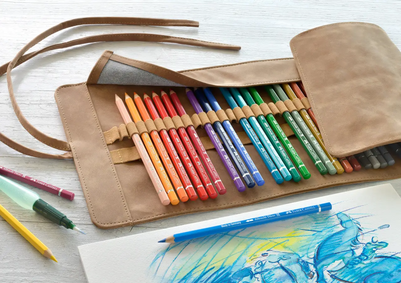 Набір акварельних олівців 30 кол. Albrecht Durer+ аксесуари, пенал-рол, 117530 Faber-Castell 5