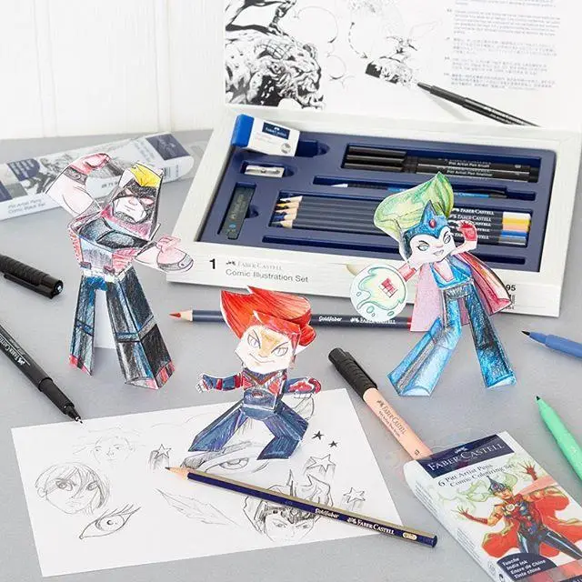 Набір для малювання коміксів Comic Illustration set для початківців 15 предметів, 167195 Faber-Castell 3