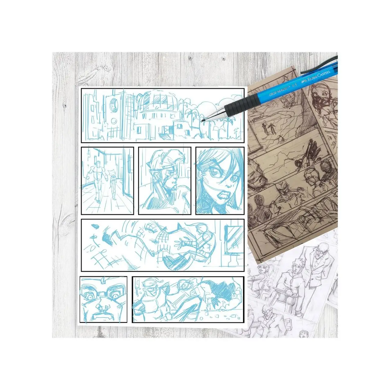 Набір для малювання коміксів Comic Illustration set для початківців 15 предметів, 167195 Faber-Castell 6