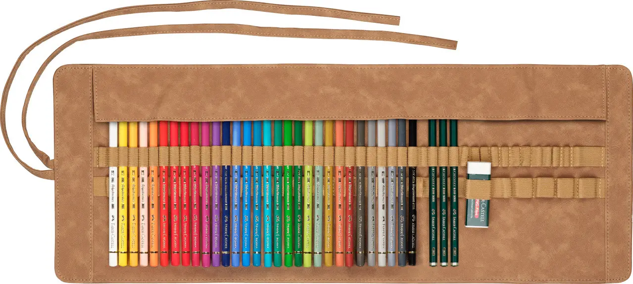 Набір олівців 30 кол., Polychromos + аксесуари, пенал-рол, 110030 Faber-Castell 3