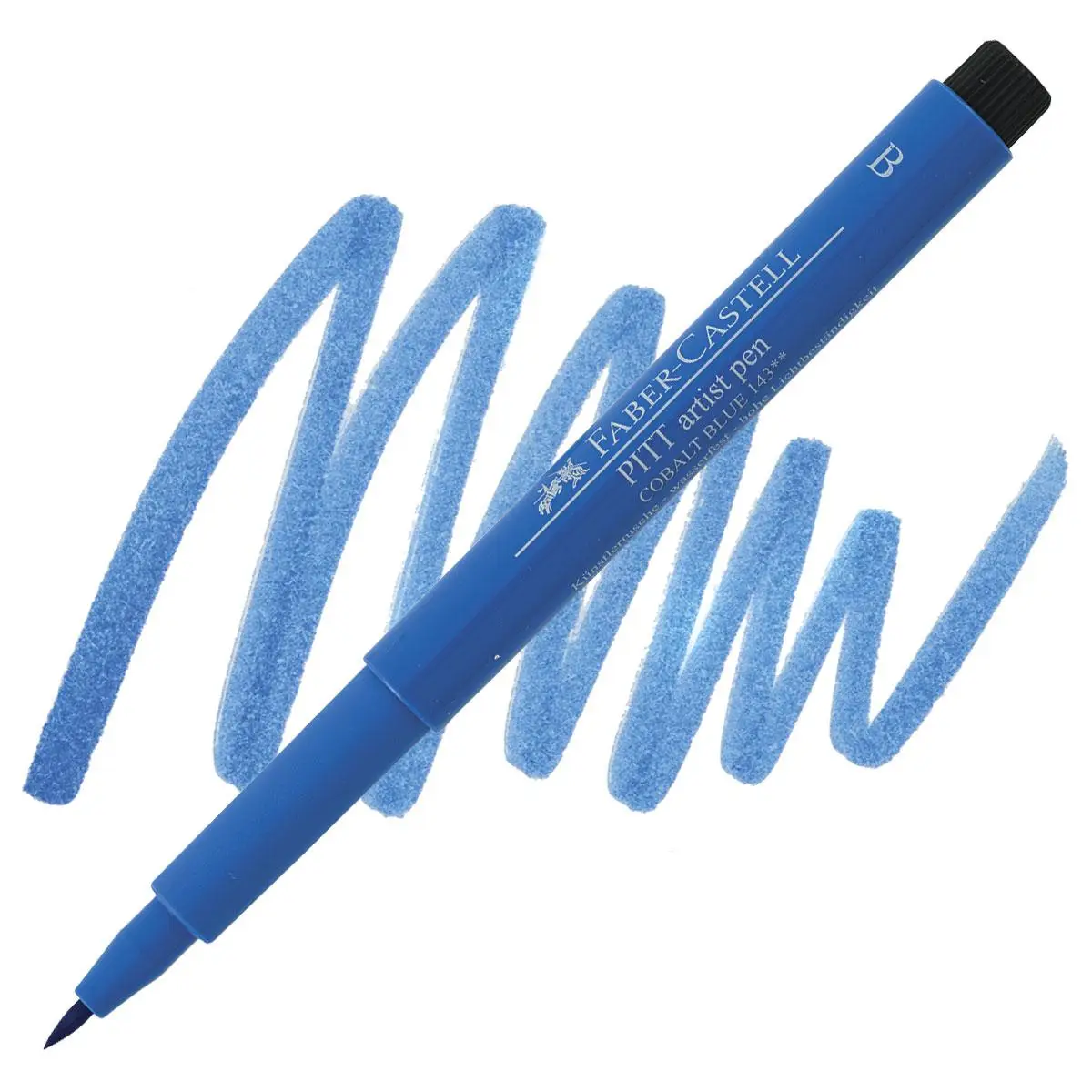 Ручка капілярна PITT Brush Artist Pen 143 синій кобальт, 167443 Faber-Castell