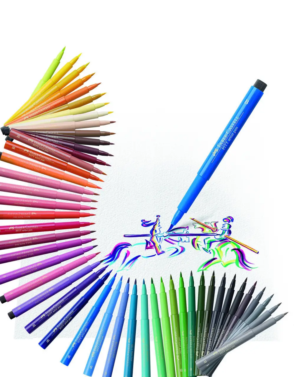 Ручка капілярна PITT Brush Artist Pen 143 синій кобальт, 167443 Faber-Castell 7