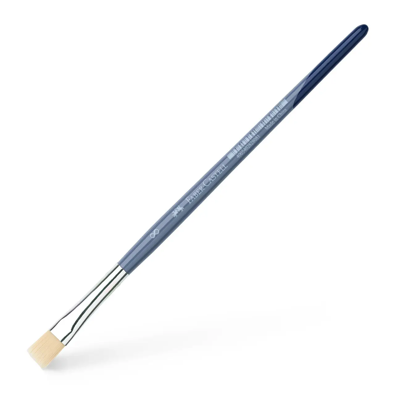 Кисточка синтетика плоская щетина Flat bristle brush №8, 282808 Faber-Castell