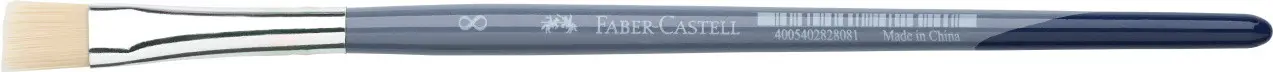 Кисточка синтетика плоская щетина Flat bristle brush №8, 282808 Faber-Castell 1