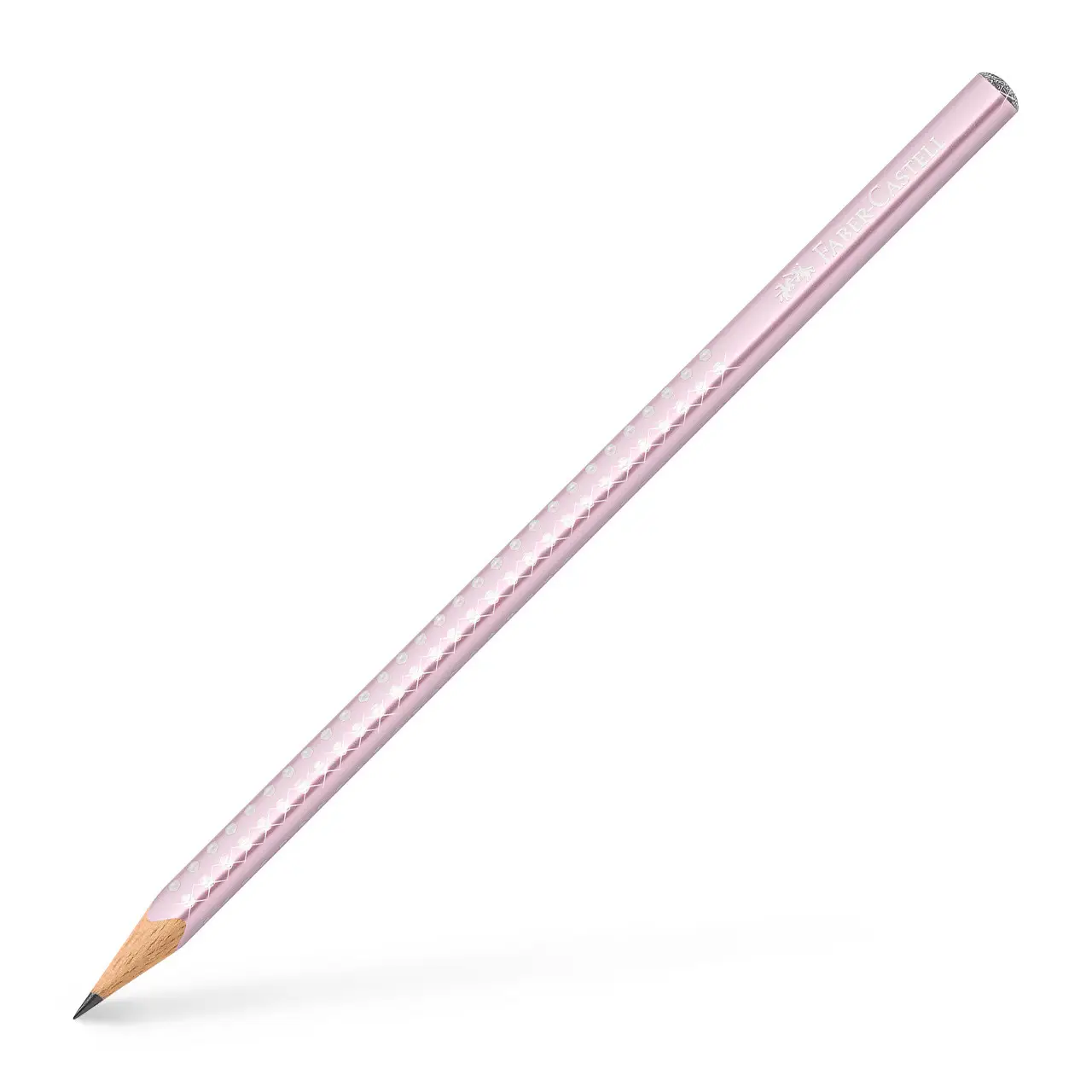 Карандаш чернографитный Grip Sparkle, rose metallik, 118261Р Faber-Castell