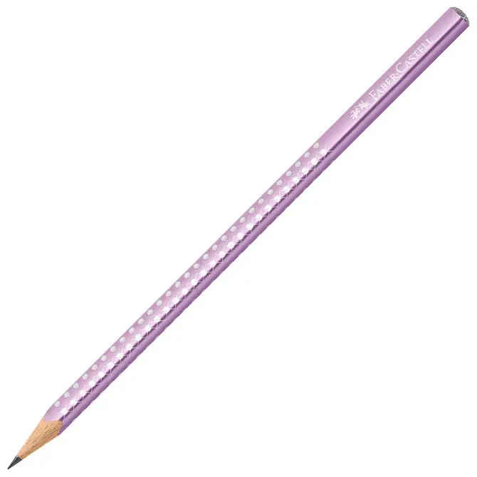 Карандаш чернографитный Grip Sparkle, violet metallik, 118263Р Faber-Castell