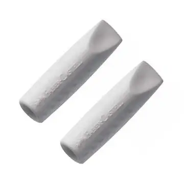 Ластик - колпачок 2 шт., GRIP2001, серая, Faber-Castell 187000