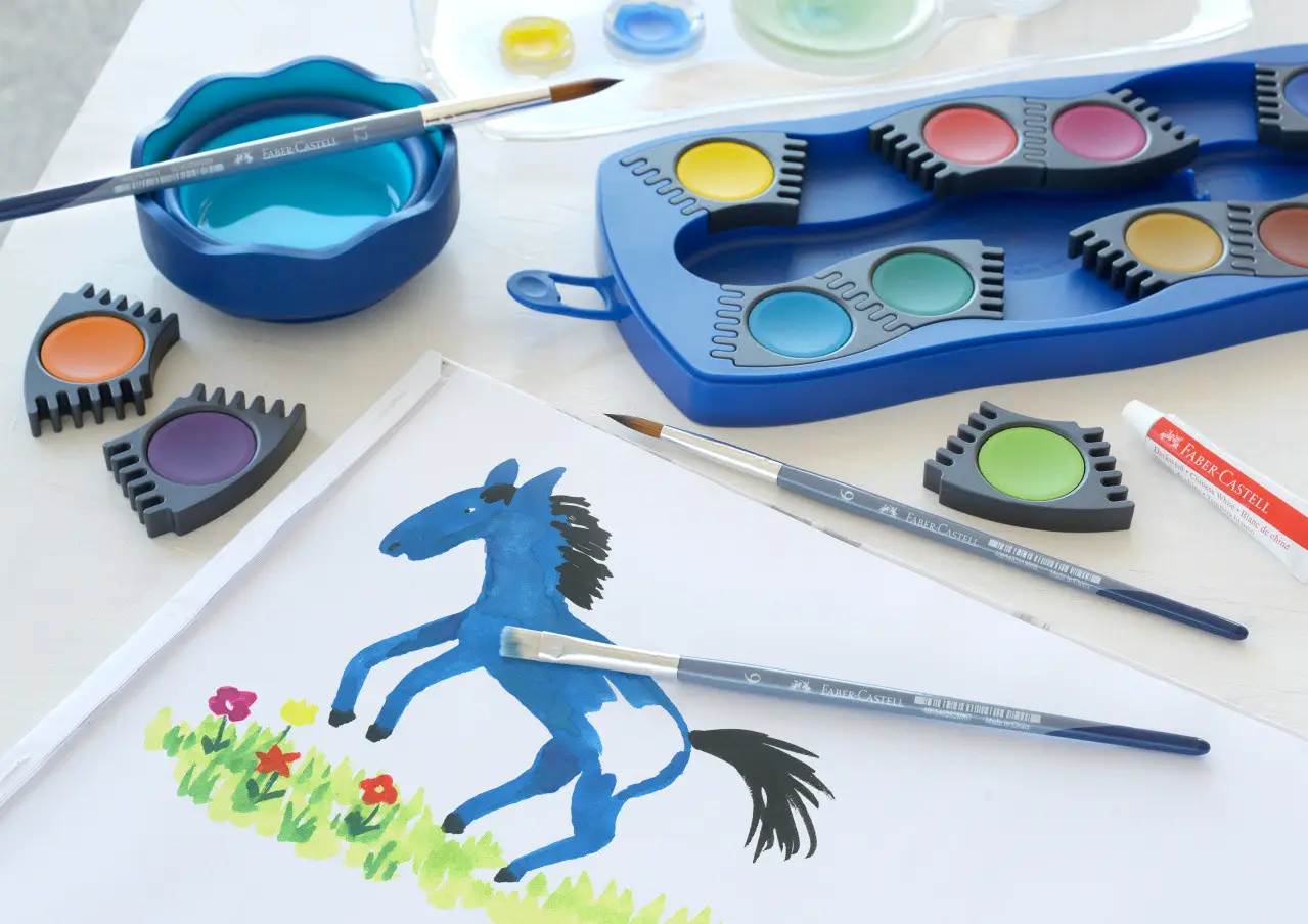 Набір пензликів Brush Set of 6, 3 круглих № 2, 6, 10, та 3 плоских № 6, 10, 14, 282891 Faber-Castell 8