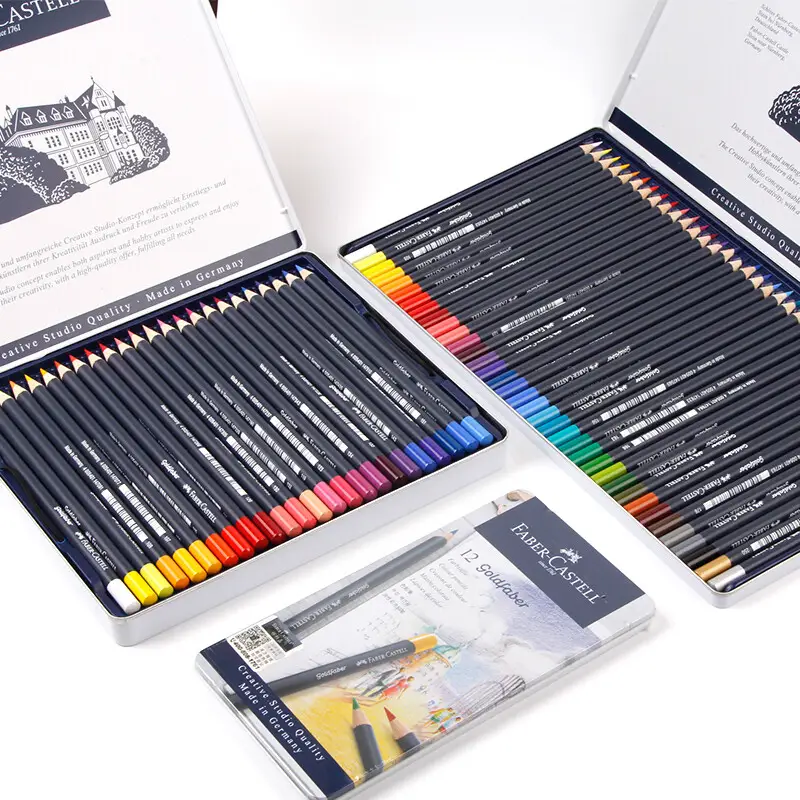 Карандаши 12 цв. Goldfaber Colour pencil в металлической коробке, 114712 Faber-Castell 6