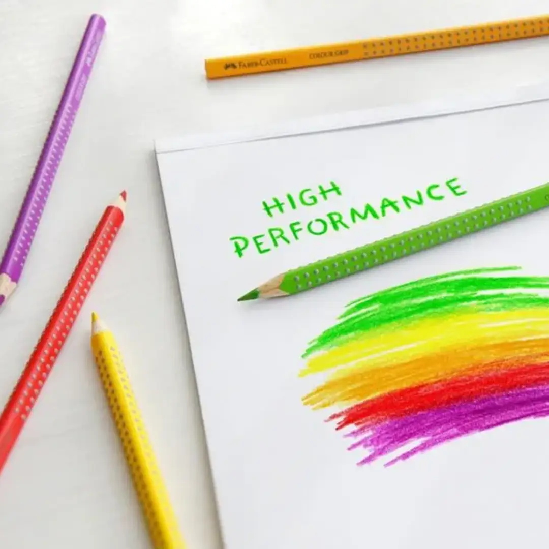 Карандаши 18 цв. Grip + 3 металлика и 3 неоновых карандаша 201546, Faber-Castell 8