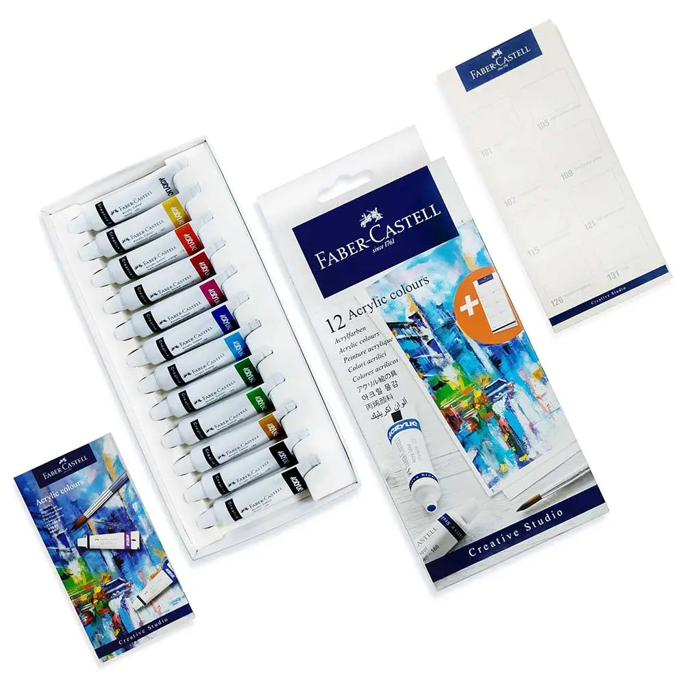 Фарба акрилова 12 кол. Creative Studio, 12 туб х 20 мл, 379212 Faber-Castell 2