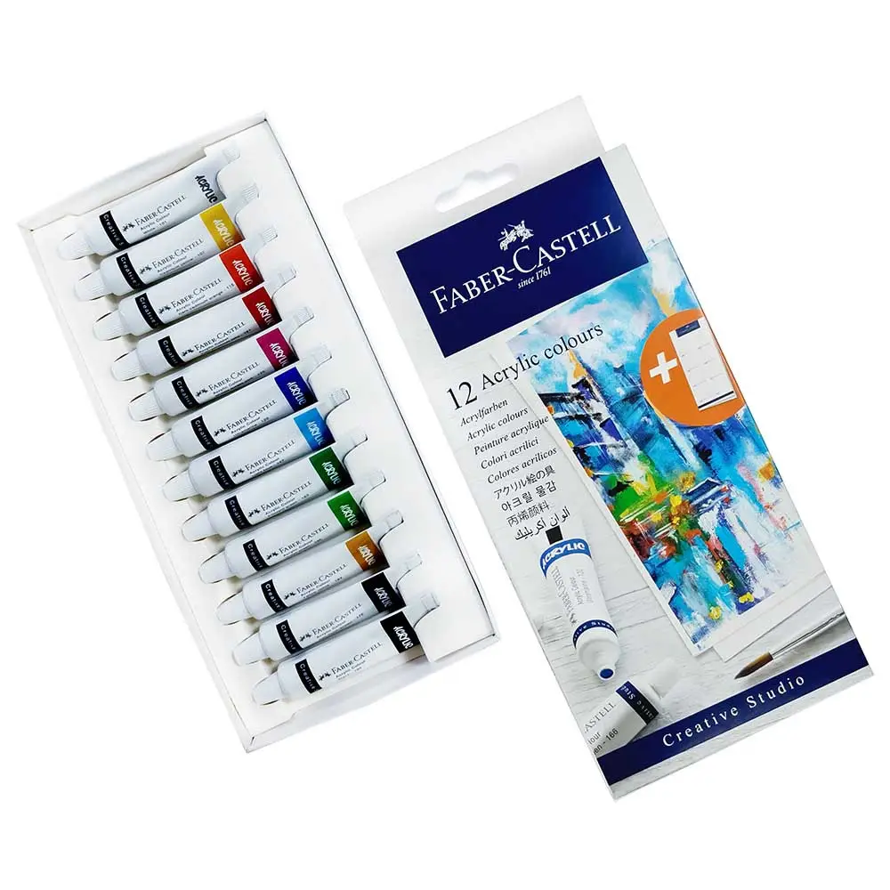 Фарба акрилова 12 кол. Creative Studio, 12 туб х 20 мл, 379212 Faber-Castell 4