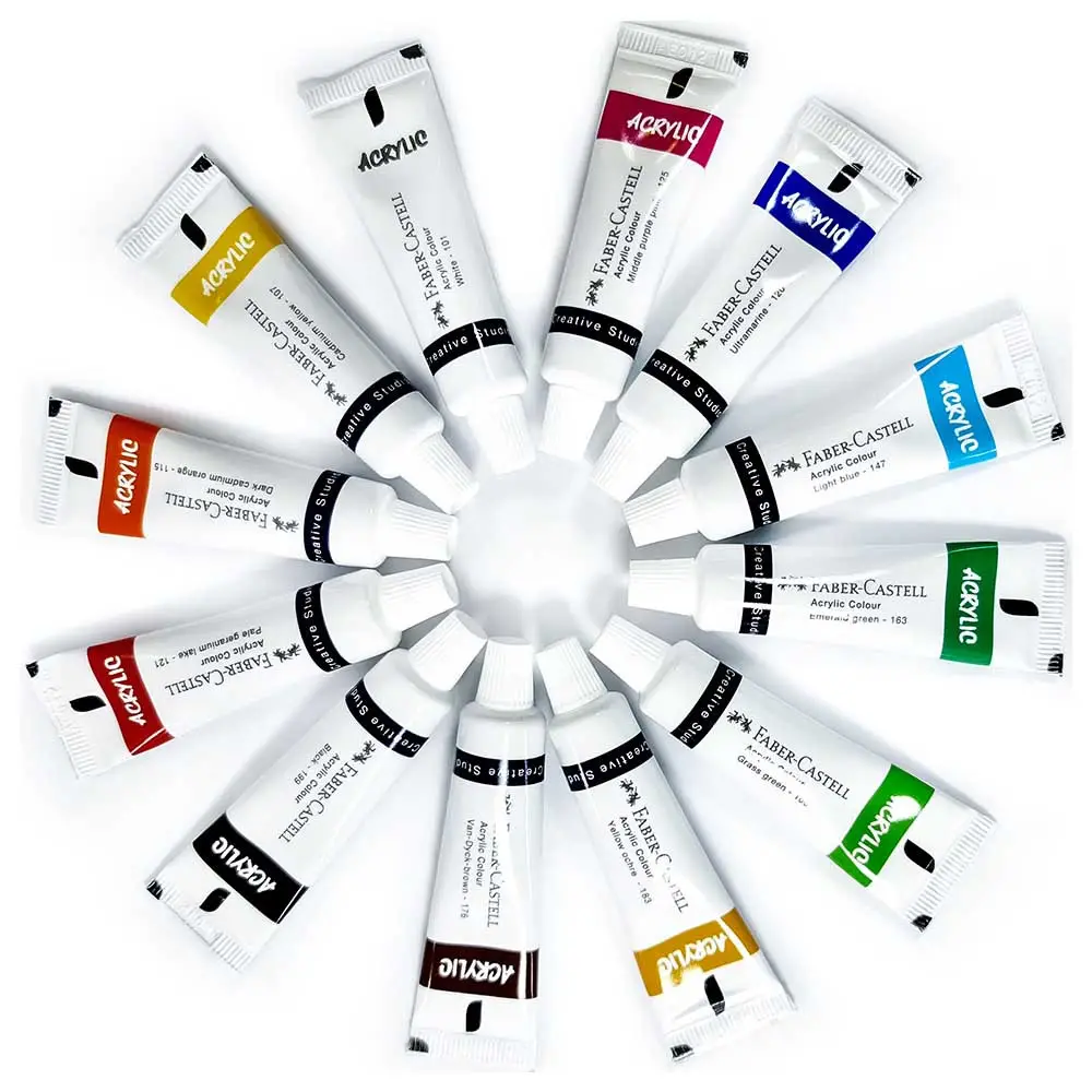 Фарба акрилова 12 кол. Creative Studio, 12 туб х 20 мл, 379212 Faber-Castell 6