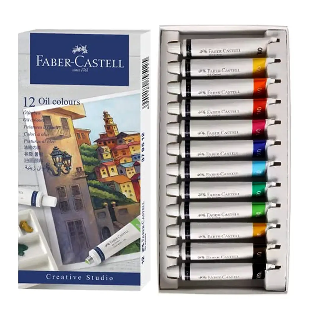 Краска масляная 12 цв. Creative Studio, 12 туб х 9 мл, 379512 Faber-Castell 1