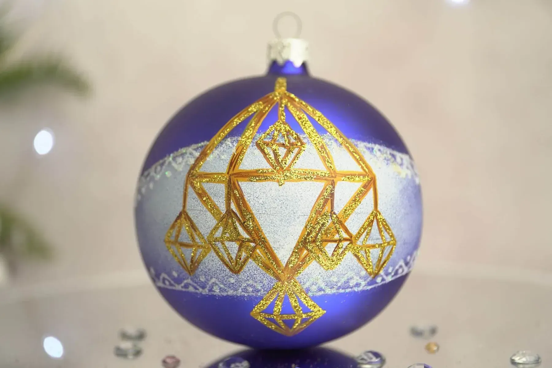 Набор елочных шаров "Соломенные украшения" 3