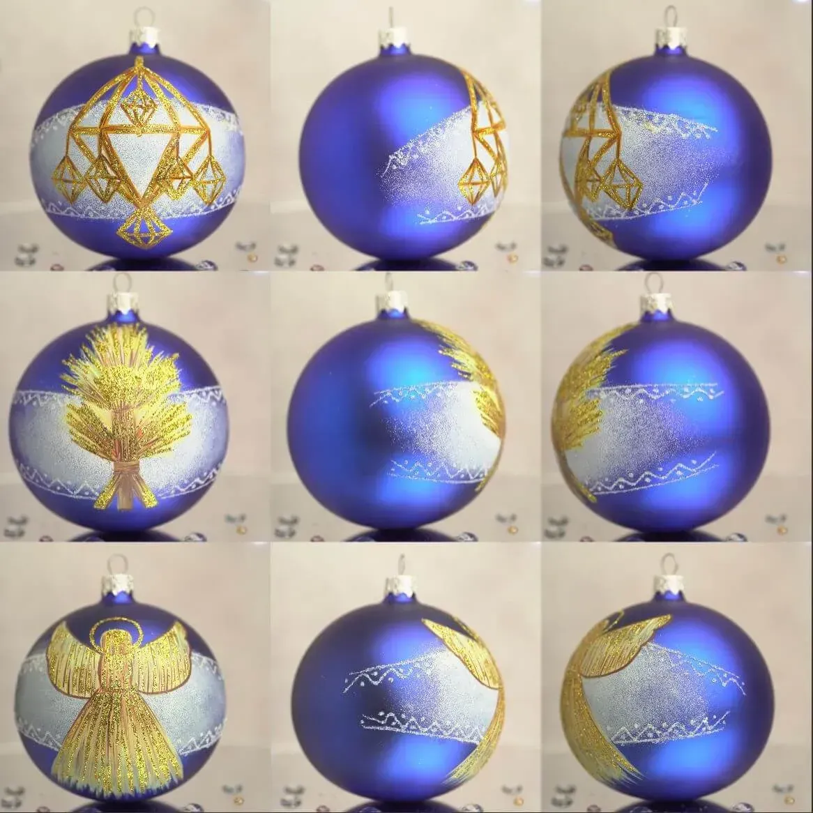 Набор елочных шаров "Соломенные украшения"