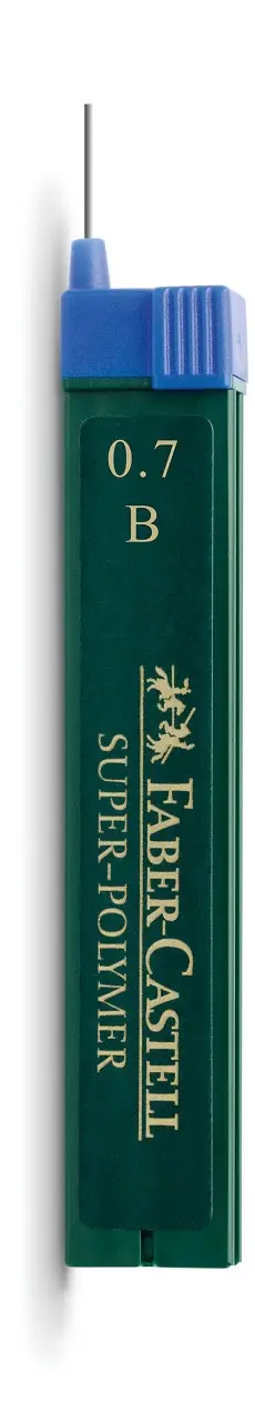 Грифель для механічного олівця Fineline lead Super-Polymer 0,7 мм, B, 120701 Faber-Castell