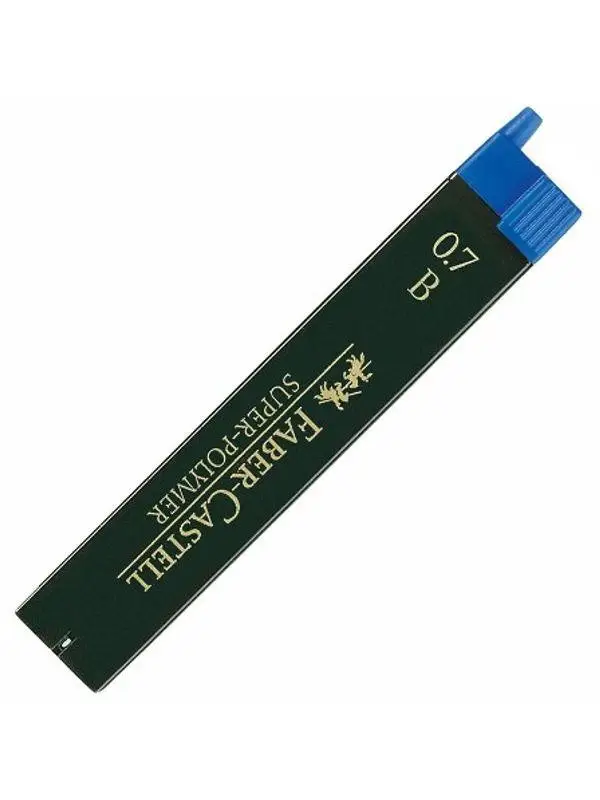 Грифель для механічного олівця Fineline lead Super-Polymer 0,7 мм, B, 120701 Faber-Castell 2