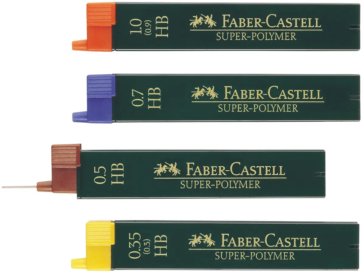 Грифель для механічного олівця Fineline lead Super-Polymer 0,7 мм, HB, 120700 Faber-Castell 6
