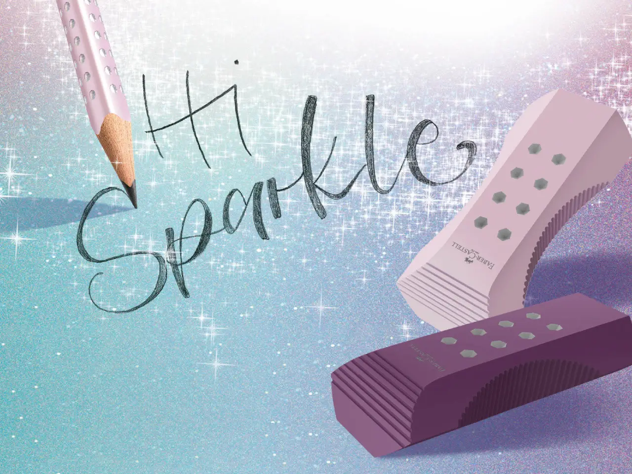 Ластик RollOn Sparkle Cosmic, винил, 187310 Faber-Castell 5