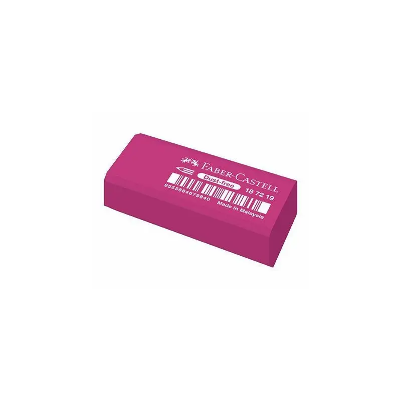 Гумка вінілова Dust-free Trend Mini, 3 гумки різних кольорів в блістерній упаковці, 187290, Faber-Castell 5