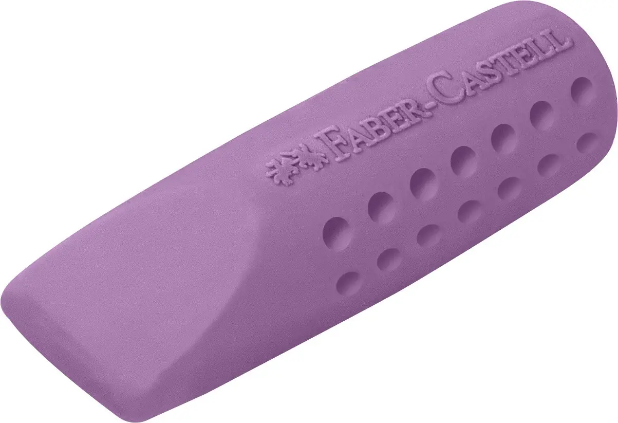 Гумка-ковпачок Eraser Cap RollOn Grip 2001, кольорові (2 гумки в упаковці), 187173 Faber-Castell 5