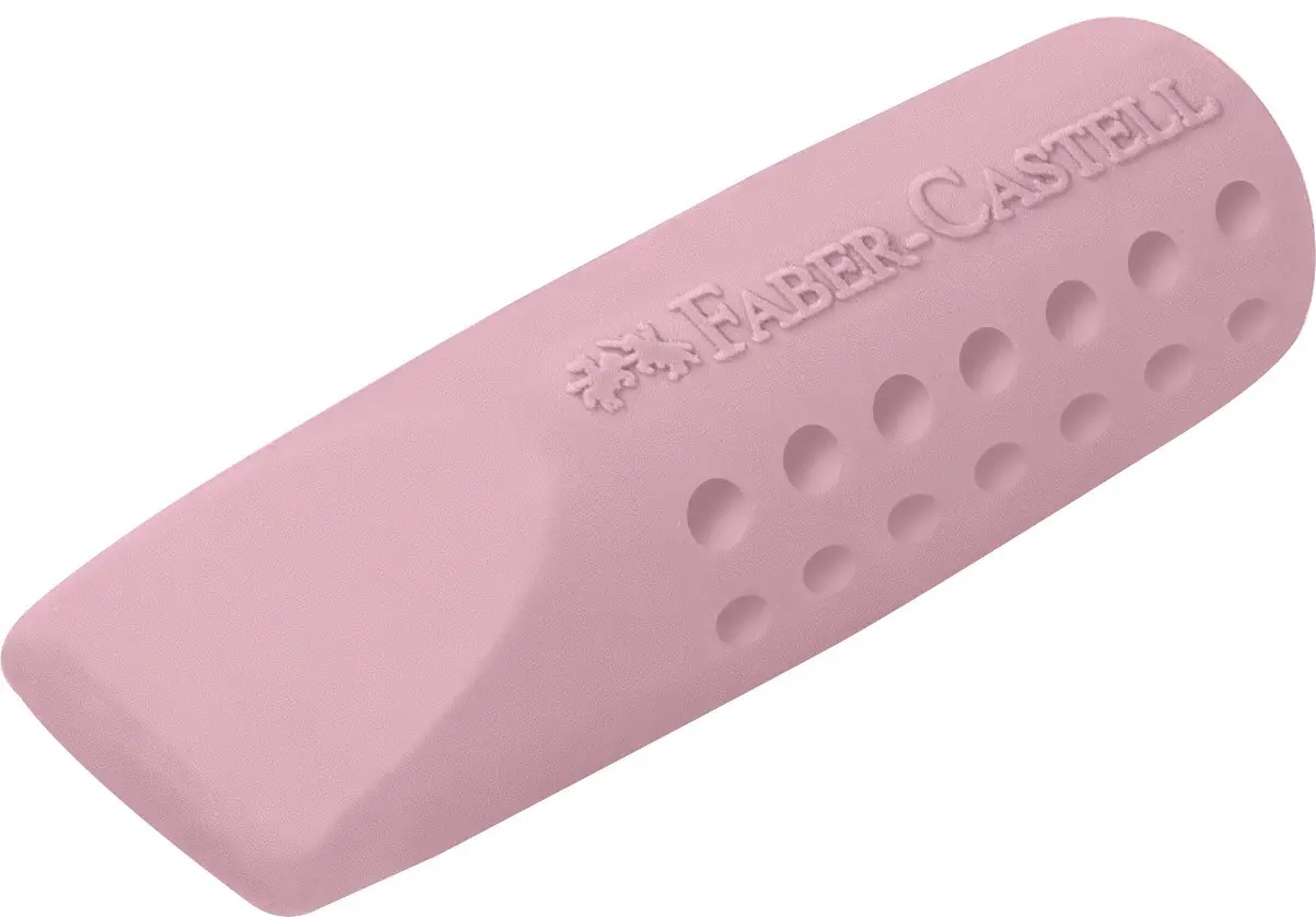 Гумка-ковпачок Eraser Cap RollOn Grip 2001, кольорові (2 гумки в упаковці), 187173 Faber-Castell 6