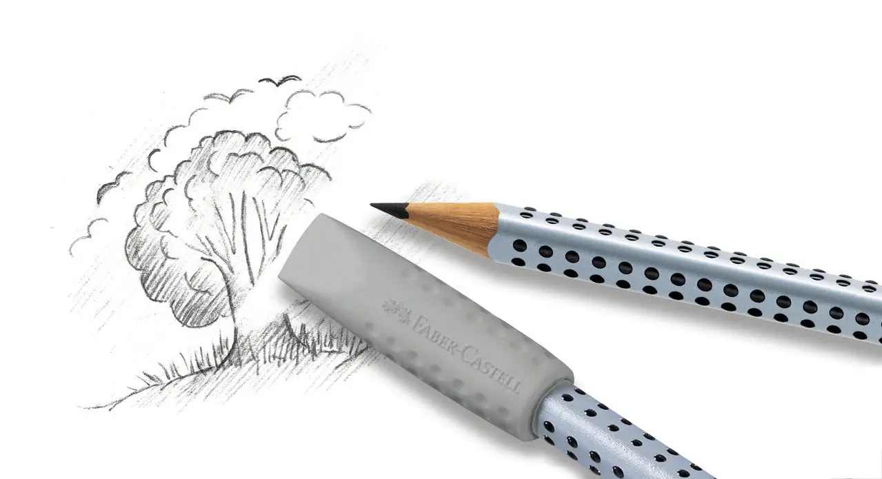 Гумка-ковпачок Eraser Cap RollOn Grip 2001, кольорові (2 гумки в упаковці), 187173 Faber-Castell 8