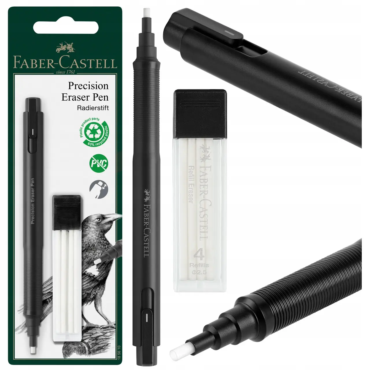 Гумка-олівець, в пластиковому корпусі, 185610 Faber-Castell 1