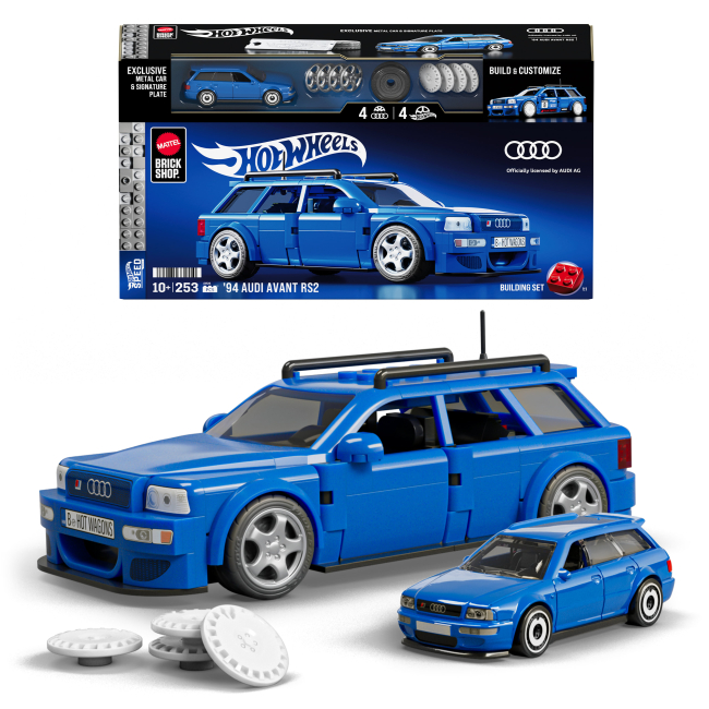 Колекційна машинка-конструктор "Audi" серії "Speed" Mattel Brick Shop, JGR28