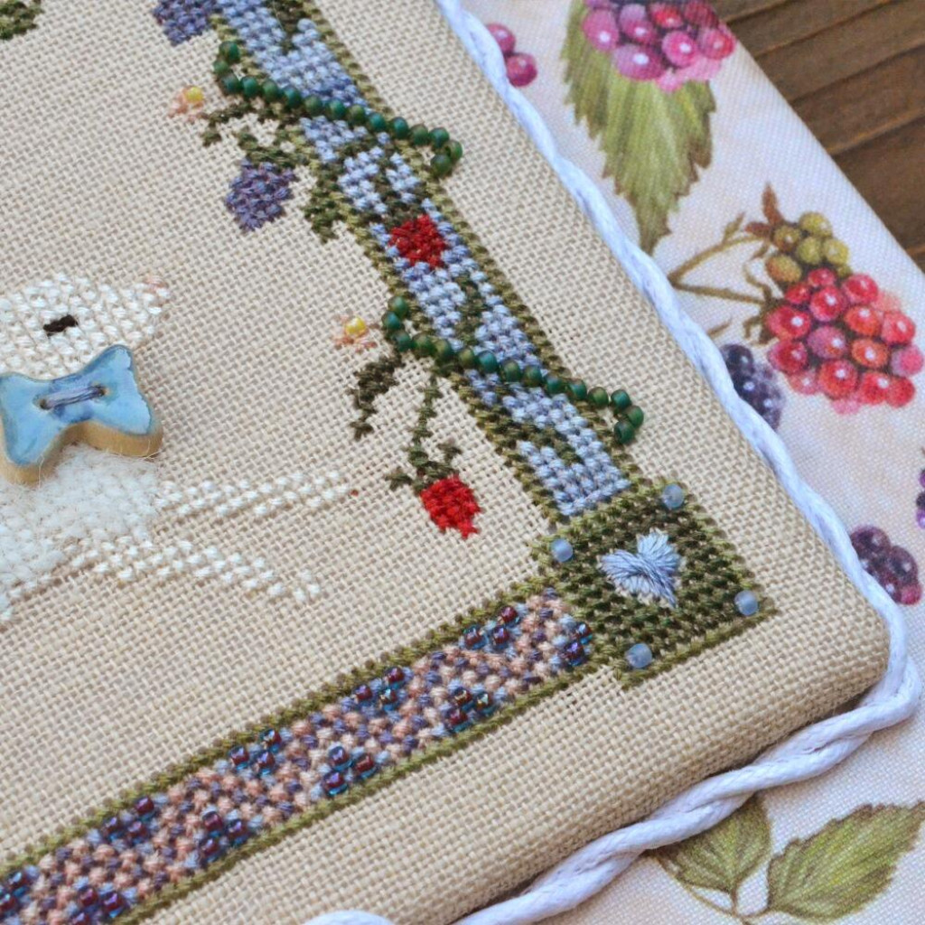 Набор для вышивания крестиком Х-056 "Кролик в ежевике" 13,5*13,5 см, TelaArtis 3