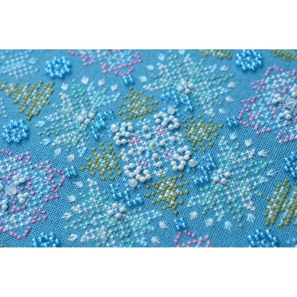 Набор для вышивания крестиком Х-206 "Зимная мандала" Ø17,5см (без пялец), TelaArtis 1